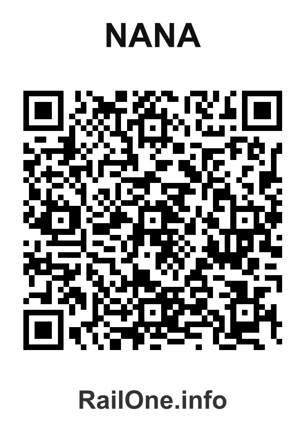 RailOne QR Code for Nana station