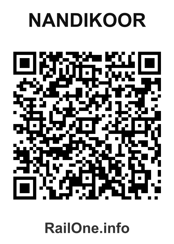 RailOne QR Code for Nandikoor station