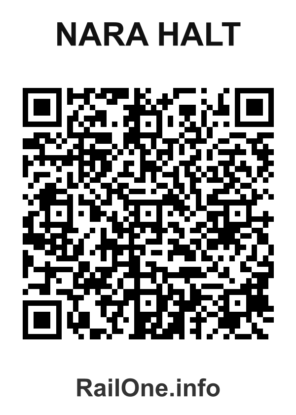 RailOne QR Code for Nara Halt station