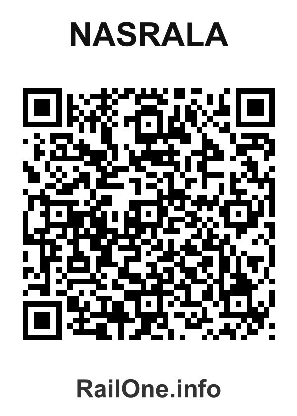RailOne QR Code for Nasrala station