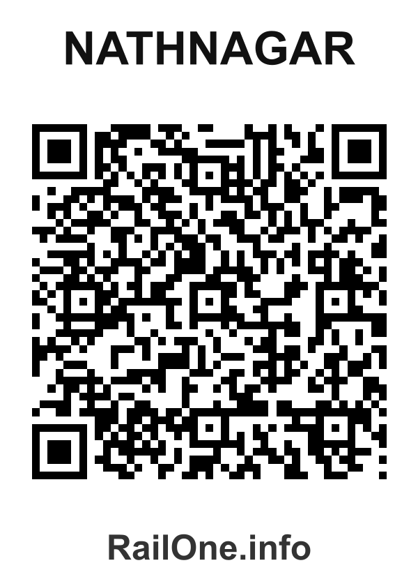 RailOne QR Code for Nathnagar station