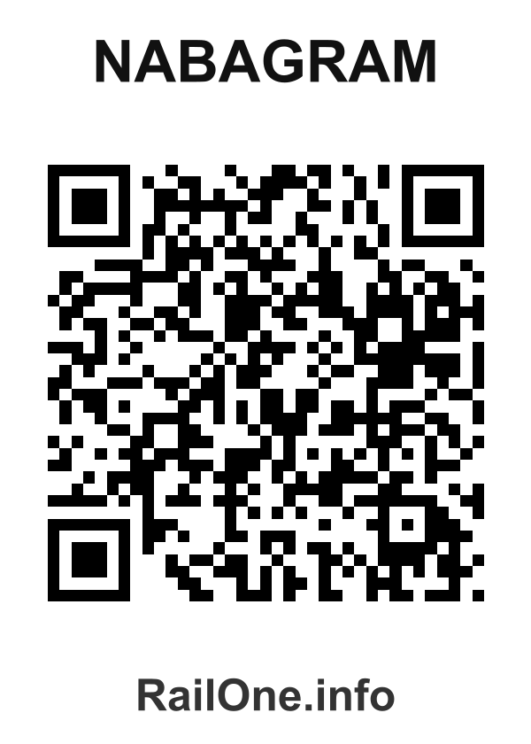 RailOne QR Code for Nabagram station