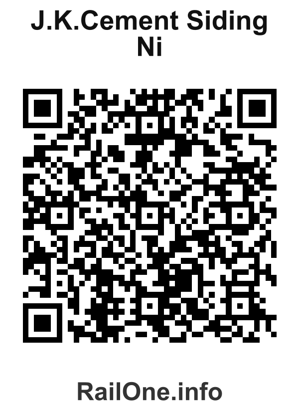 RailOne QR Code for J.k.cement Siding Ni station