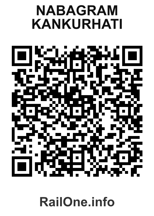 RailOne QR Code for Nabagram Kankurhati station