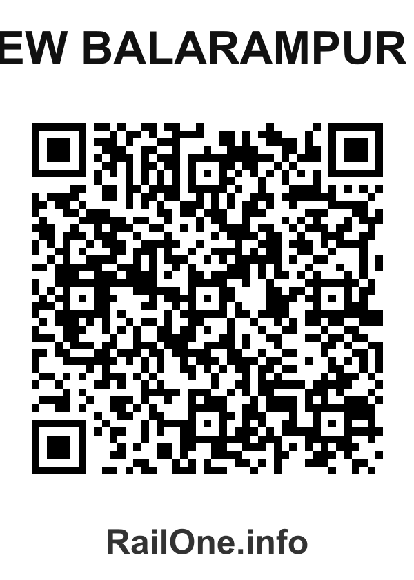 RailOne QR Code for New Balarampur H station
