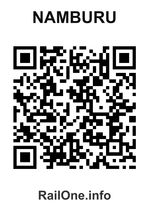RailOne QR Code for Namburu station