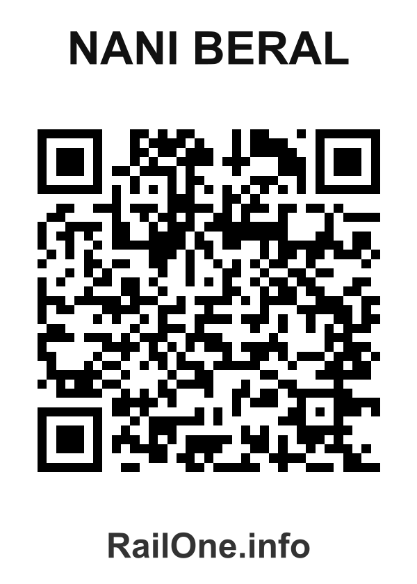 RailOne QR Code for Nani Beral station