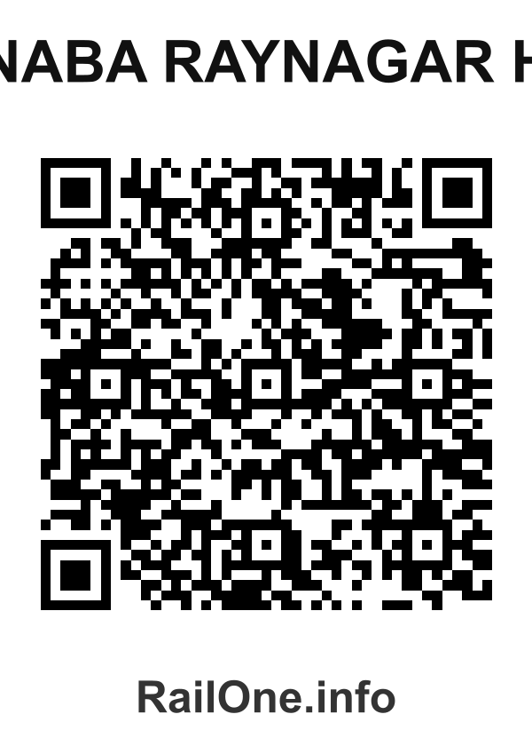 RailOne QR Code for Naba Raynagar H station