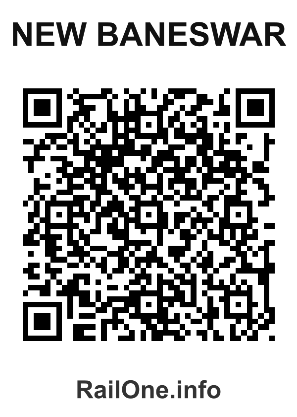 RailOne QR Code for New Baneswar station