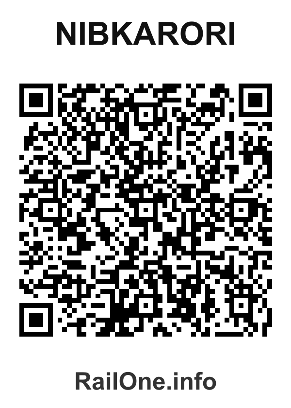 RailOne QR Code for Nibkarori station