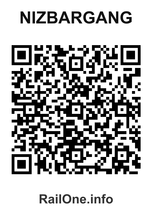 RailOne QR Code for Nizbargang station