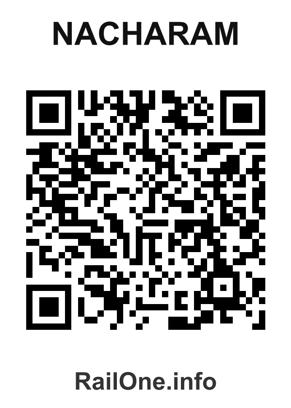 RailOne QR Code for Nacharam station