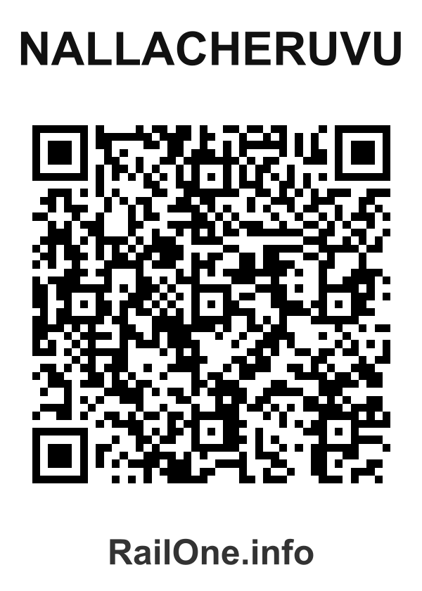 RailOne QR Code for Nallacheruvu station