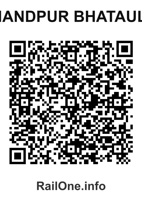 RailOne QR Code for Nandpur Bhatauli station