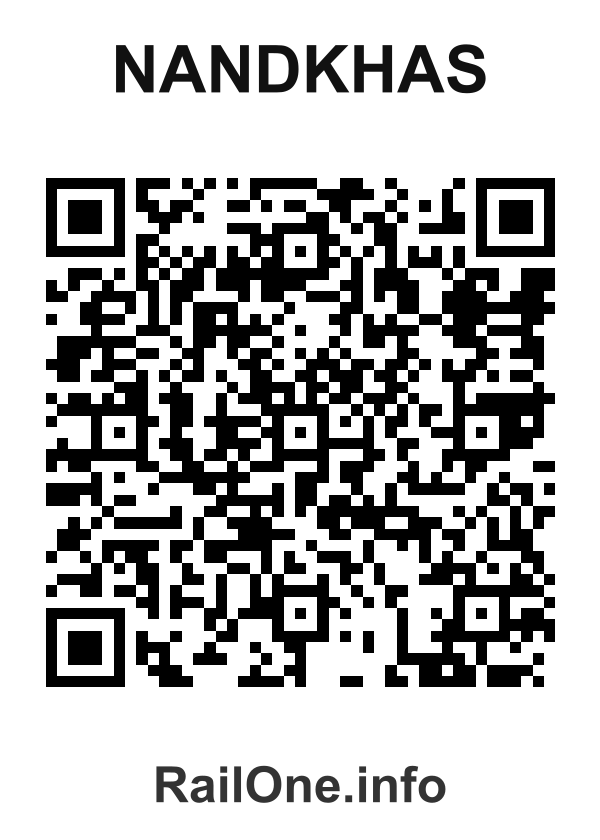 RailOne QR Code for Nandkhas station