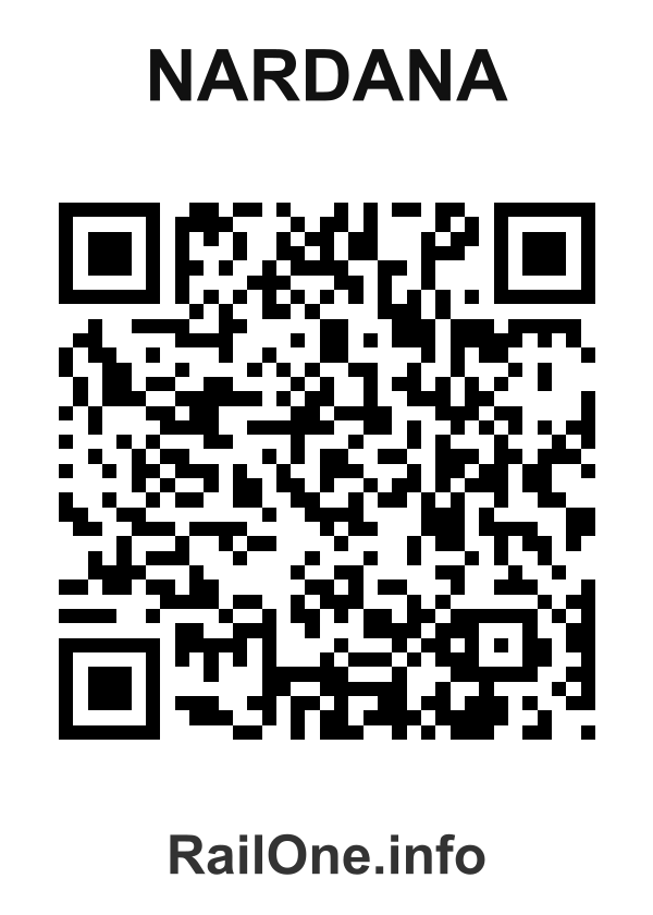 RailOne QR Code for Nardana station