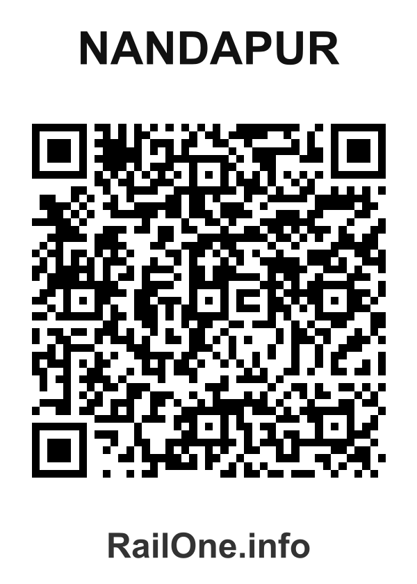 RailOne QR Code for Nandapur station