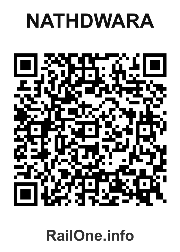 RailOne QR Code for Nathdwara station