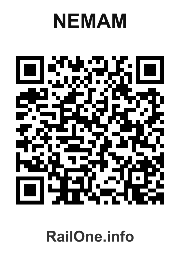 RailOne QR Code for Nemam station