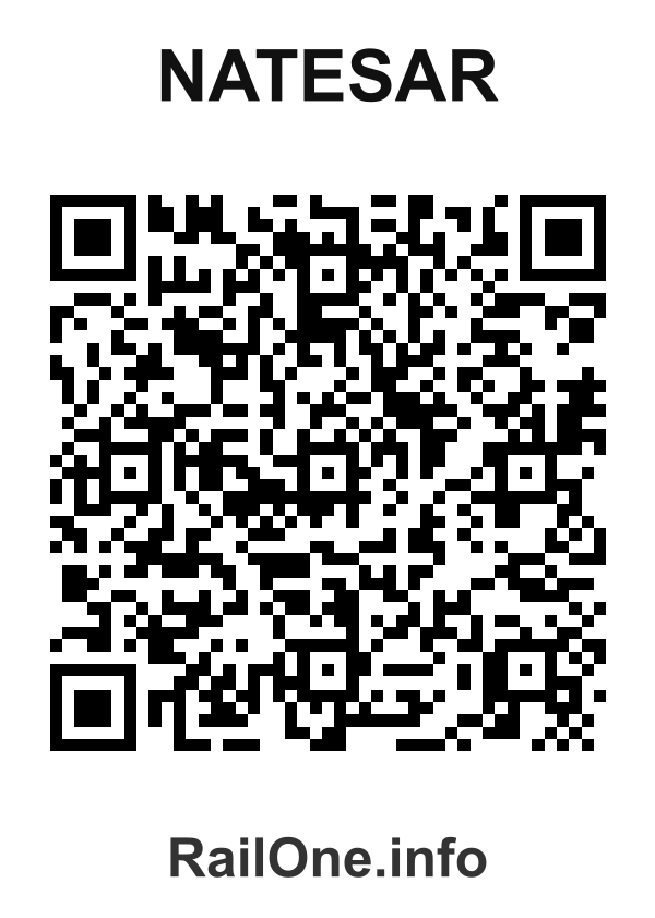 RailOne QR Code for Natesar station