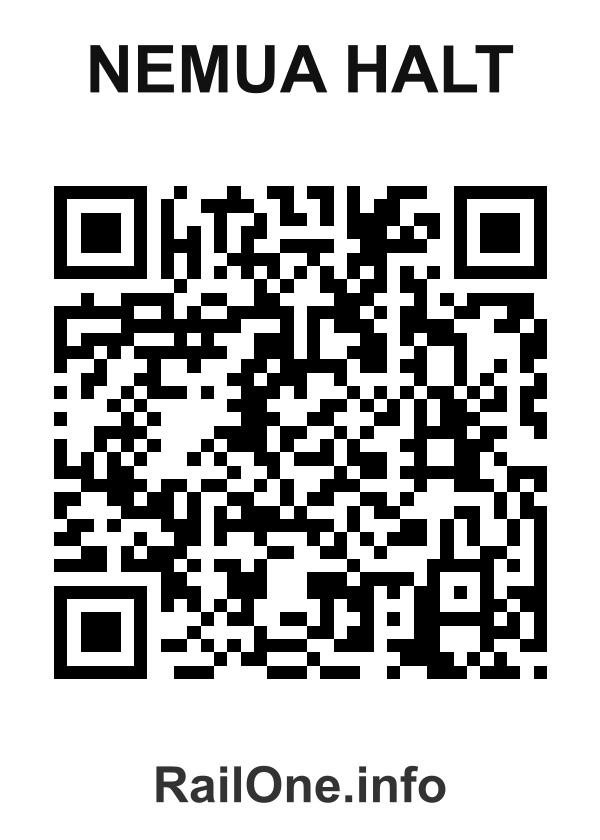 RailOne QR Code for Nemua Halt station