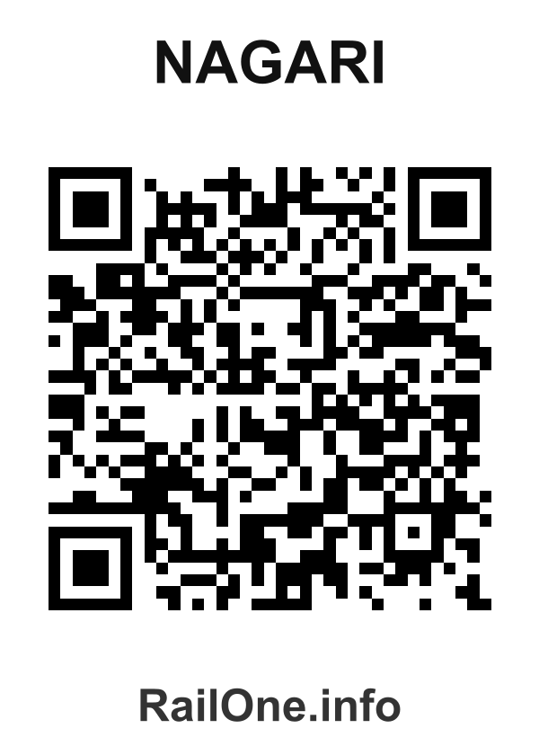 RailOne QR Code for Nagari station