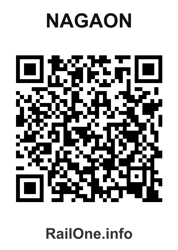 RailOne QR Code for Nagaon station