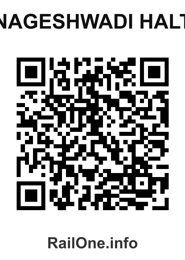 RailOne QR Code for Nageshwadi Halt station