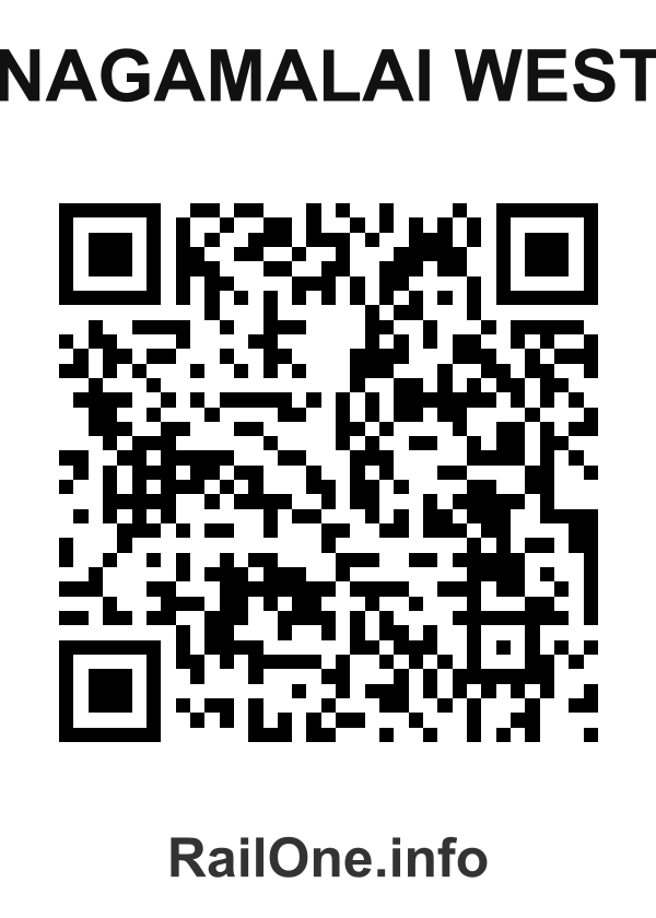 RailOne QR Code for Nagamalai West station
