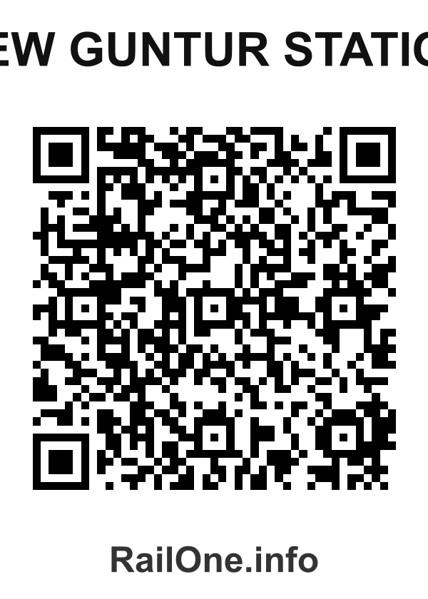 RailOne QR Code for New Guntur Station station