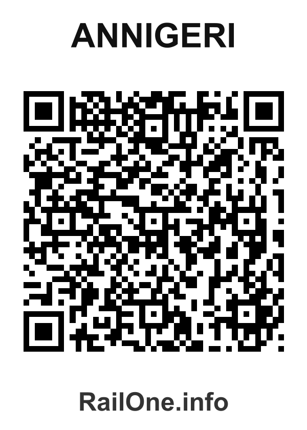 RailOne QR Code for Annigeri station