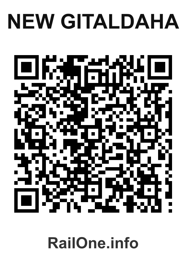 RailOne QR Code for New Gitaldaha station