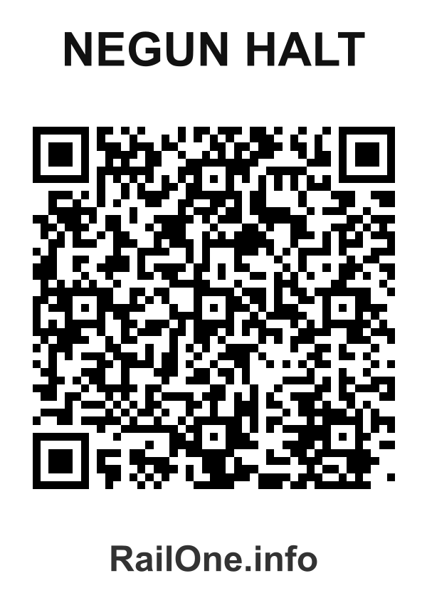 RailOne QR Code for Negun Halt station