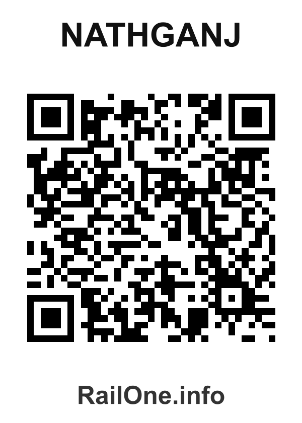 RailOne QR Code for Nathganj station