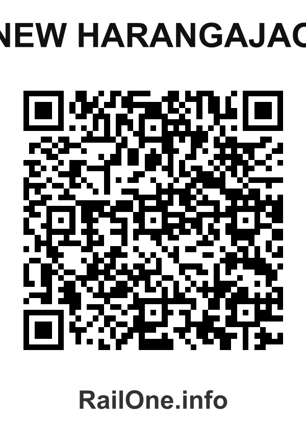 RailOne QR Code for New Harangajao station