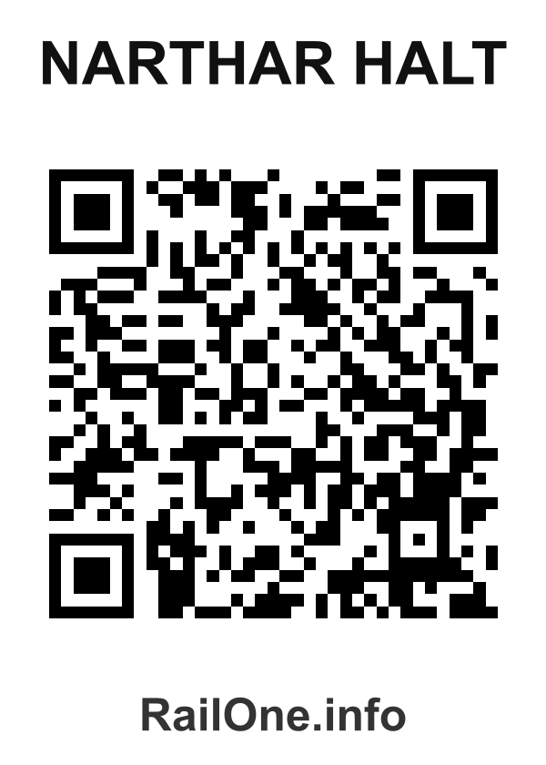 RailOne QR Code for Narthar Halt station