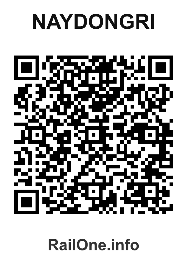 RailOne QR Code for Naydongri station