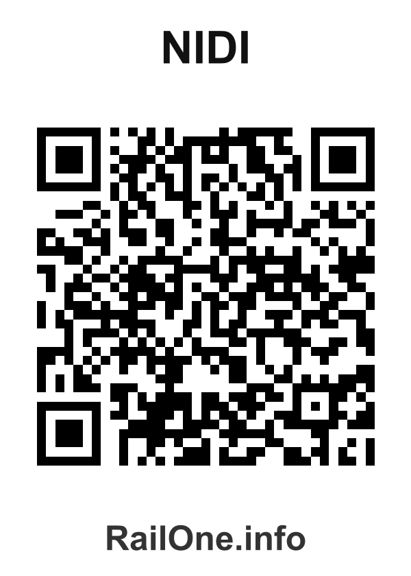 RailOne QR Code for Nidi station