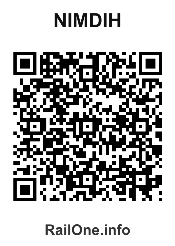 RailOne QR Code for Nimdih station