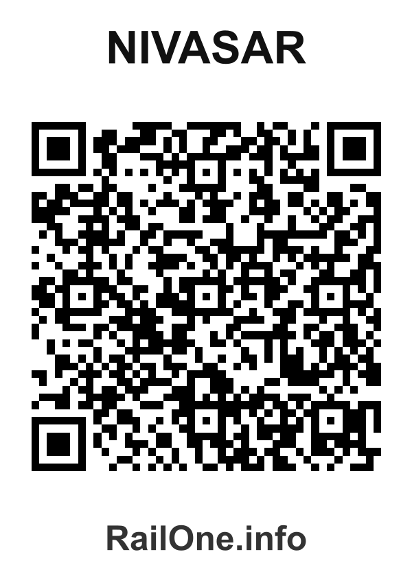RailOne QR Code for Nivasar station