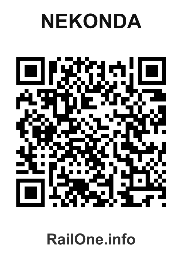 RailOne QR Code for Nekonda station