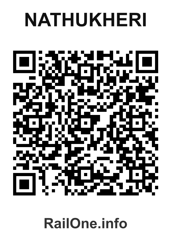 RailOne QR Code for Nathukheri station