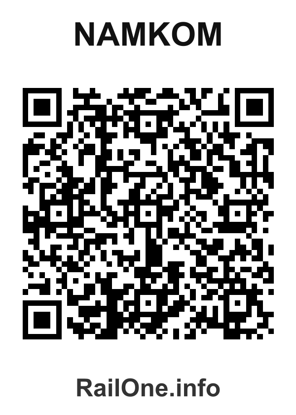 RailOne QR Code for Namkom station
