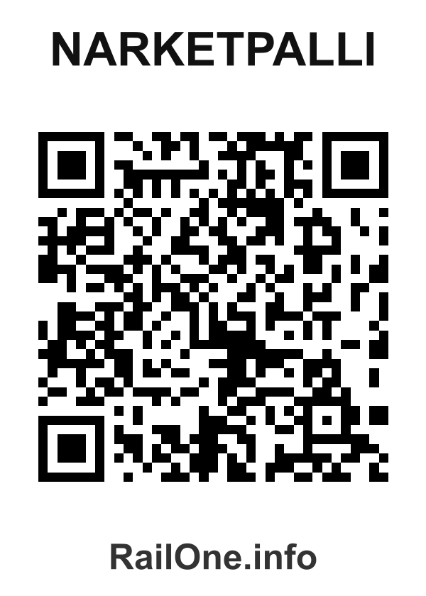 RailOne QR Code for Narketpalli station