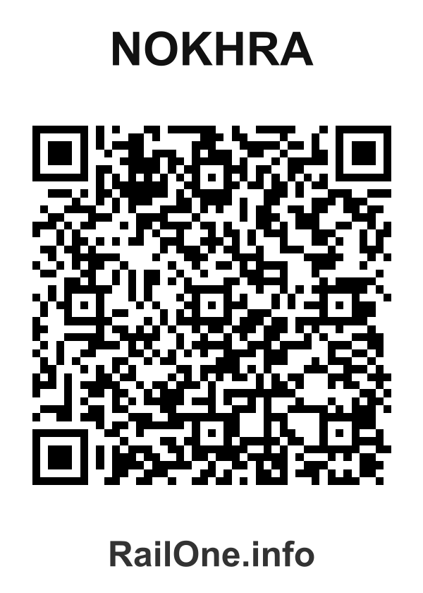 RailOne QR Code for Nokhra station