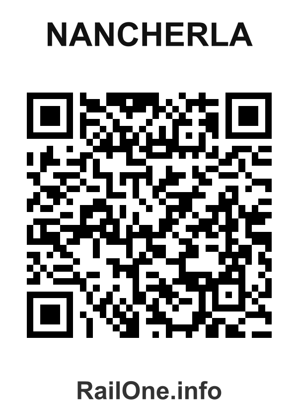 RailOne QR Code for Nancherla station