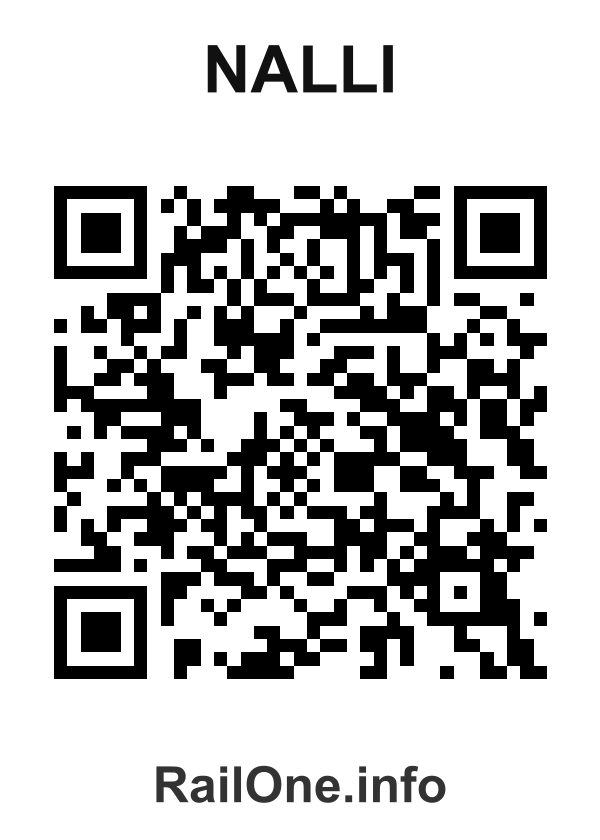 RailOne QR Code for Nalli station