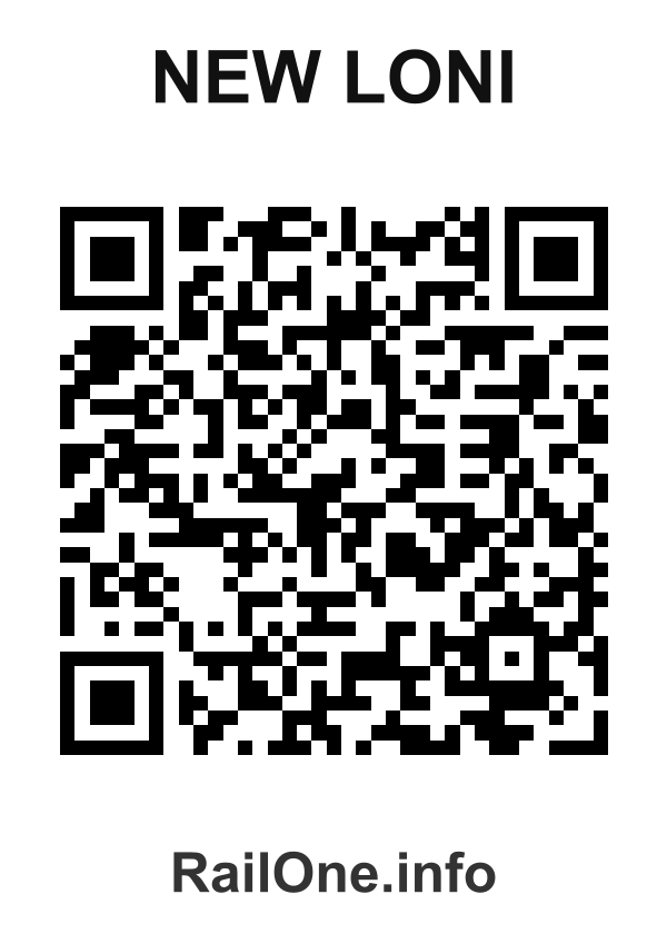 RailOne QR Code for New Loni station
