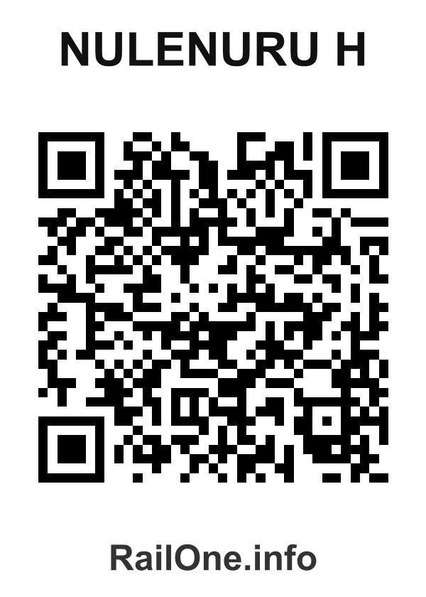 RailOne QR Code for Nulenuru H station