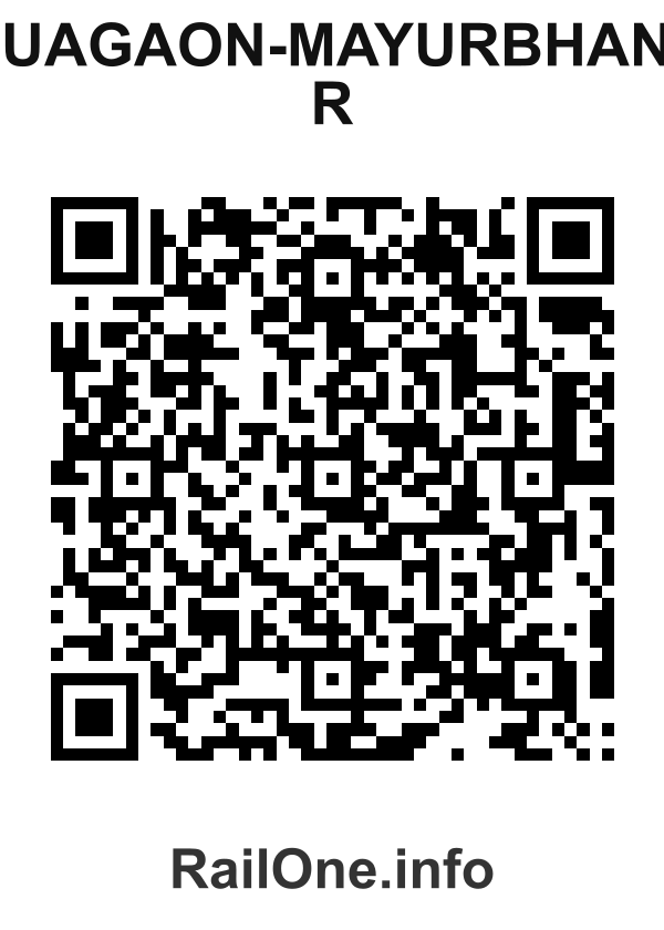 RailOne QR Code for Nuagaon-mayurbhanj R station
